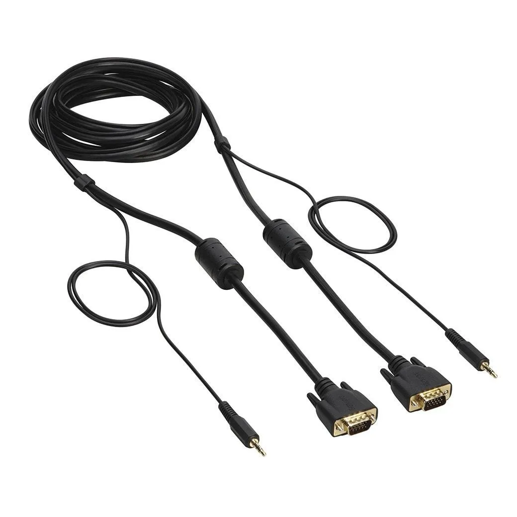 10’ PC-to-TV VGA Cable with Audio