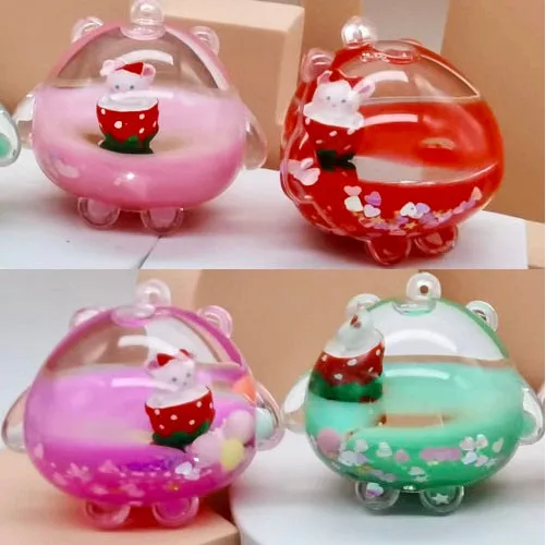 12117 STRAWBERRY ANIMAL FLOATY KEY CHARM-12