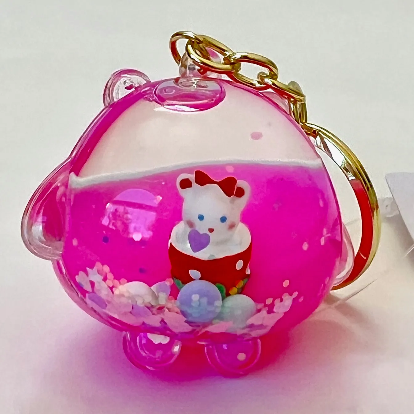 12117 STRAWBERRY ANIMAL FLOATY KEY CHARM-12