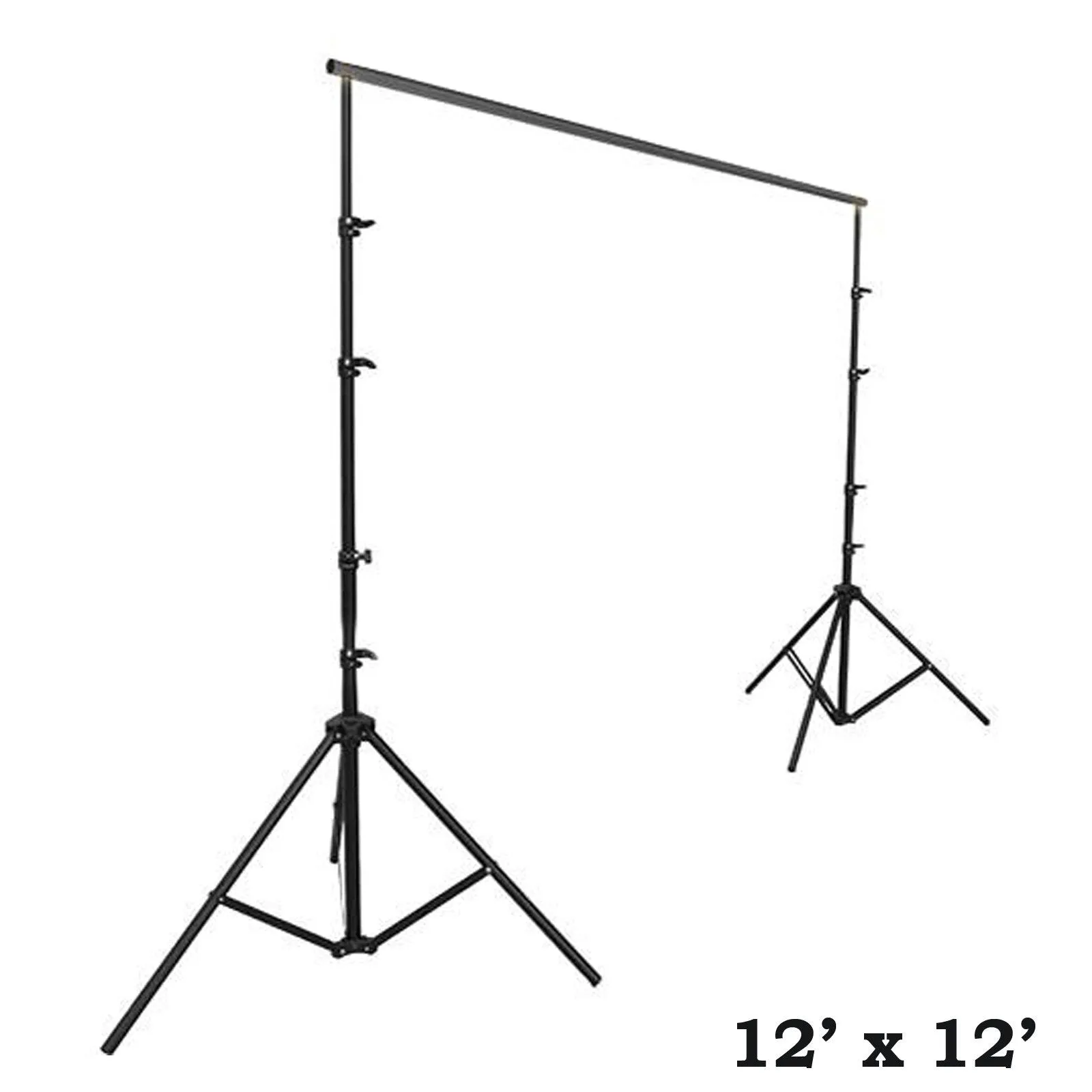 12ft x12ft Adjustable Heavy Duty Pipe and Drape Kit Wedding Photography Backdrop Stand