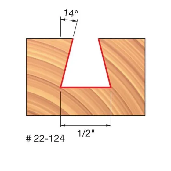 1/2" Dovetail Bit