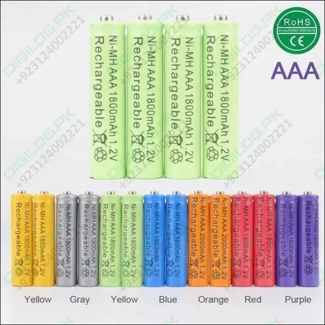 1pcs Aaa Ni-mh 1.2 v Rechargeable Battery Aaa 1000mah Battery Rechargeable Batteries Ni-mh Battery