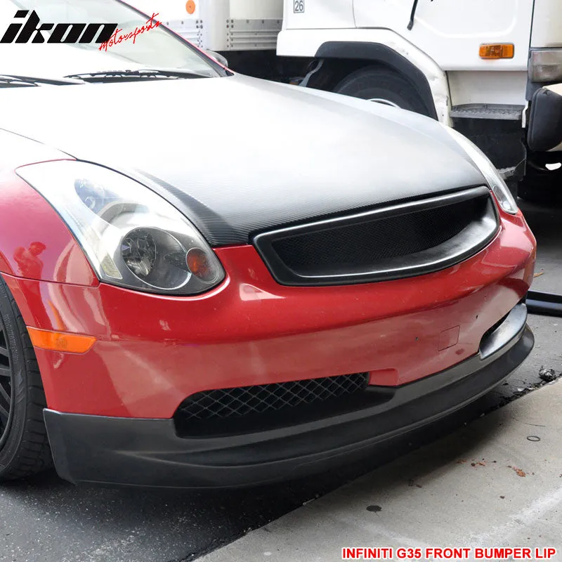 2003-2007 Infiniti G35 V35 2Door Type G Front Bumper Lip Spoiler PU