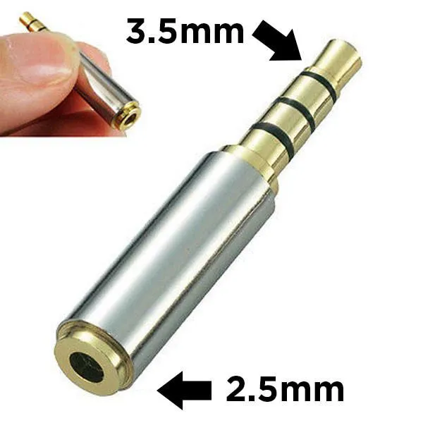 3.5mm to 2.5mm Converter Cable Adapter