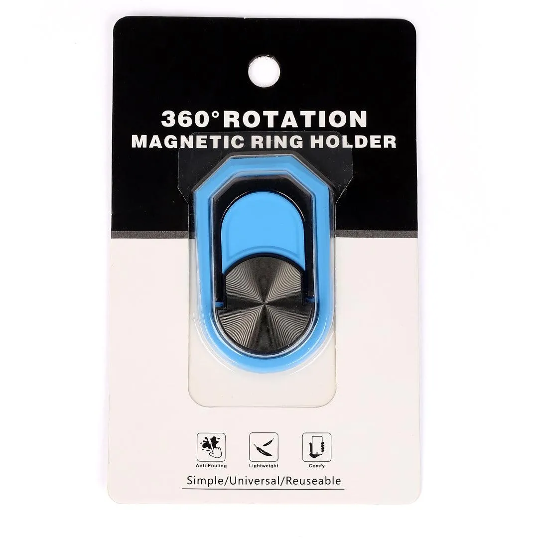 360 Rotation Magnetic Ring Holder- Skyblue