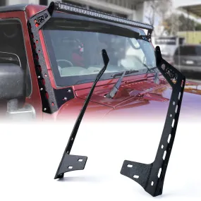 50" Jeep Wrangler JK Light Bar Mounting Brackets | Mamba Series