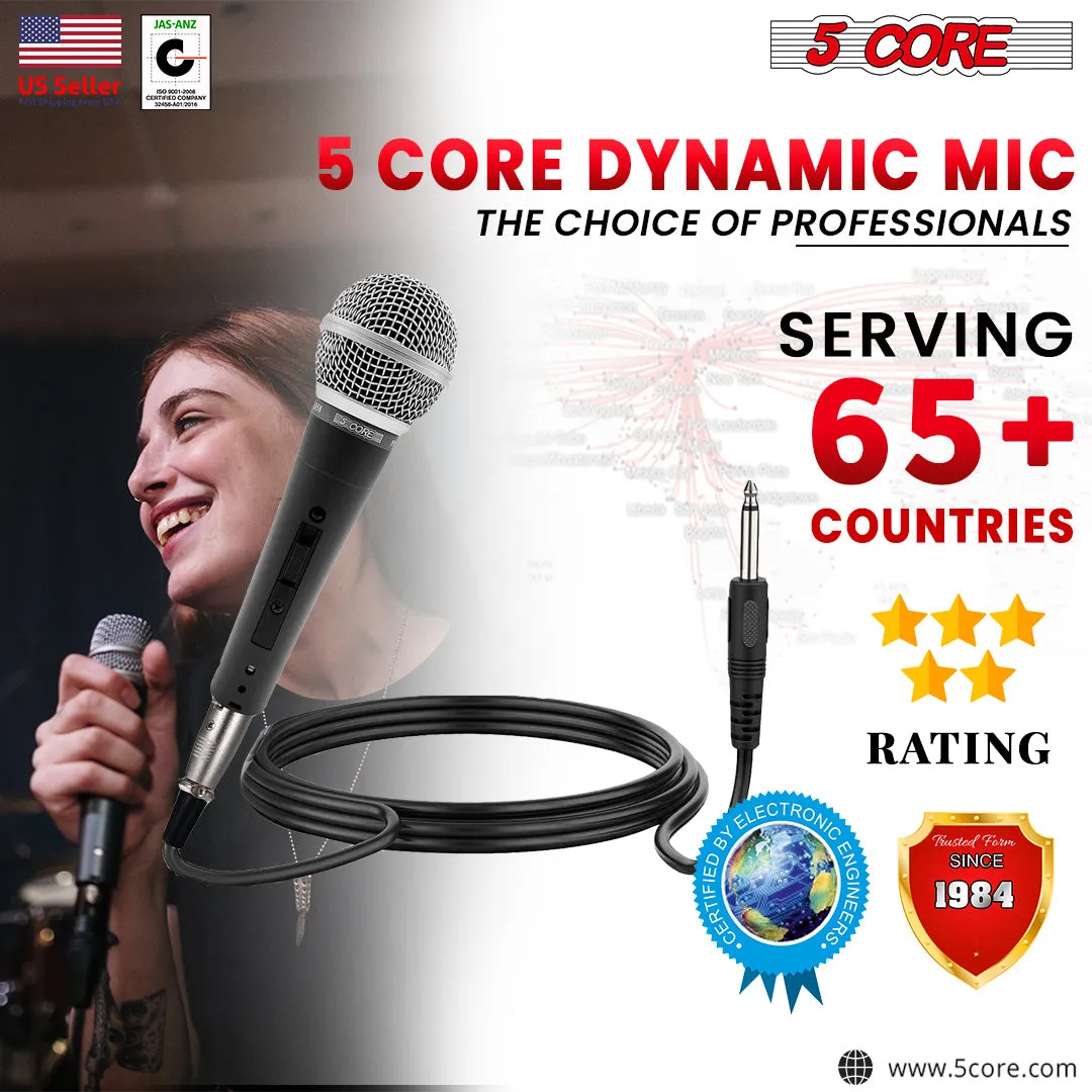 5Core 3 Pack Dynamic Microphone Cardioid Microphone Unidirectional