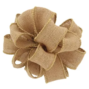 #9 Burlap Ribbon Natural | 1 1/2 Inches Wide, 25 Yards Long