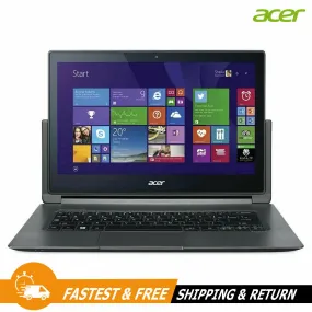 Acer Aspire 13.3in Touchscreen Laptop/Tablet Core i5-5200U 2.20GHz 8GB RAM 230GB