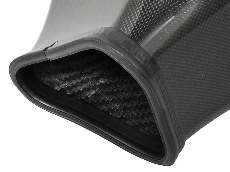 AFE Momentum Carbon Fiber Cold Air Intake System (w/Dual Filter Media): Dodge Challenger / Charger 6.2L Hellcat 2015 - 2016