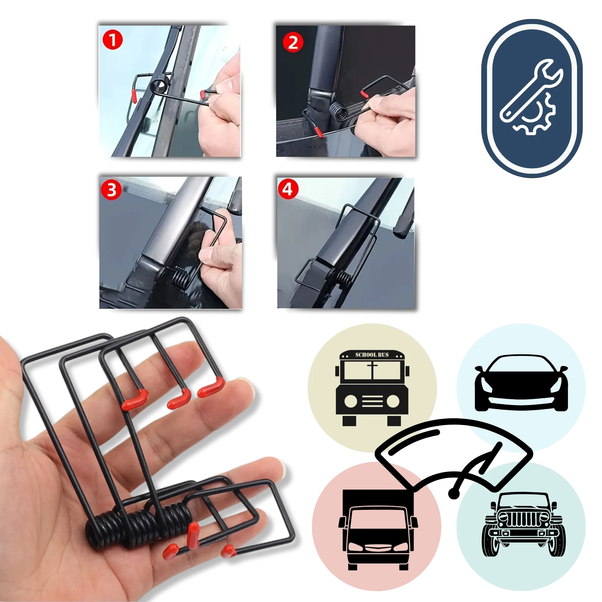 All-Weather Visibility Car Wiper Arm