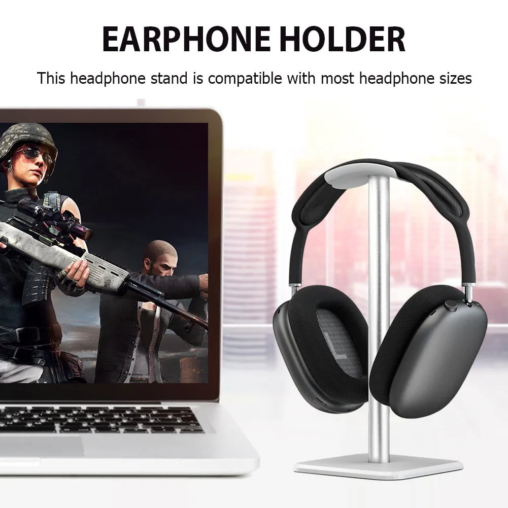 Aluminuim Alloy Headphone Stand Holder Space Saving Stand