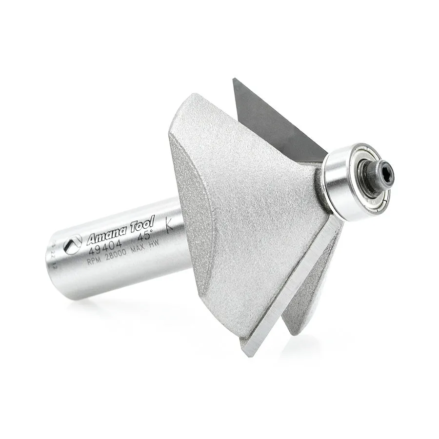 Amana 49404 Chamfer Bit 2" Diameter 1/2" Shank Router Bit