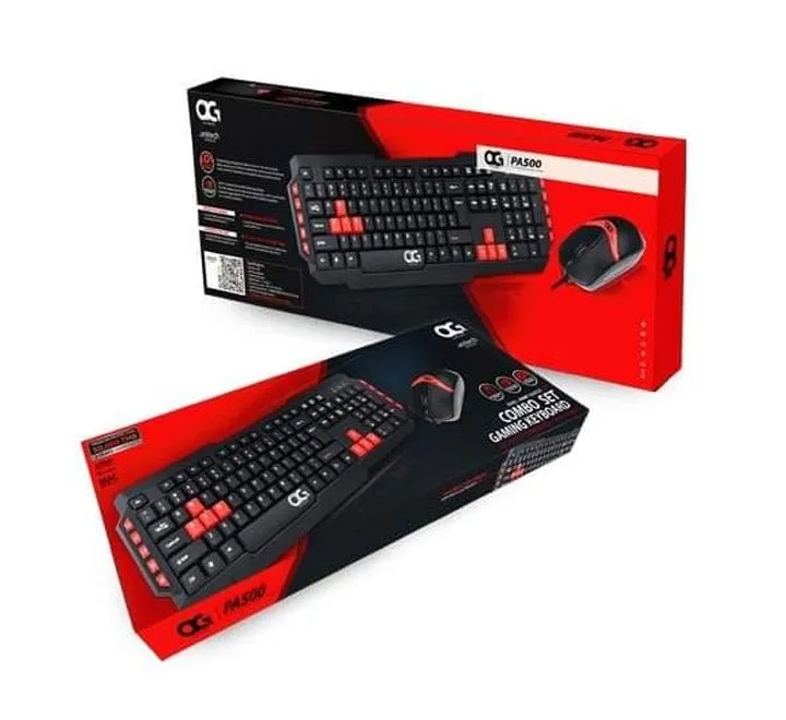 Anitech Wired Gaming Keyboard and Mouse Combo PA500