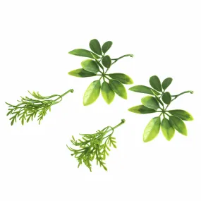 Artificial Mixed Leaves - 4cm and 6.5cm (Pack of 4)