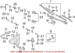 Audi Windshield Washer Nozzle – Front Driver Side 4M0955987