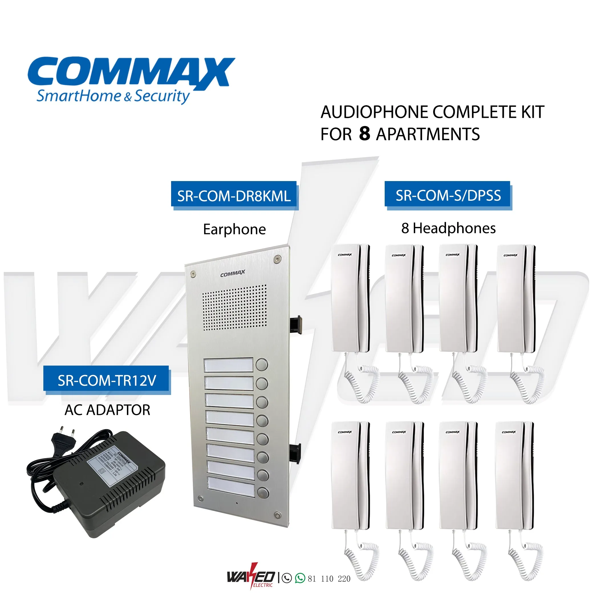 Audiophone Commax - 2-3-4-6-8 Appartments