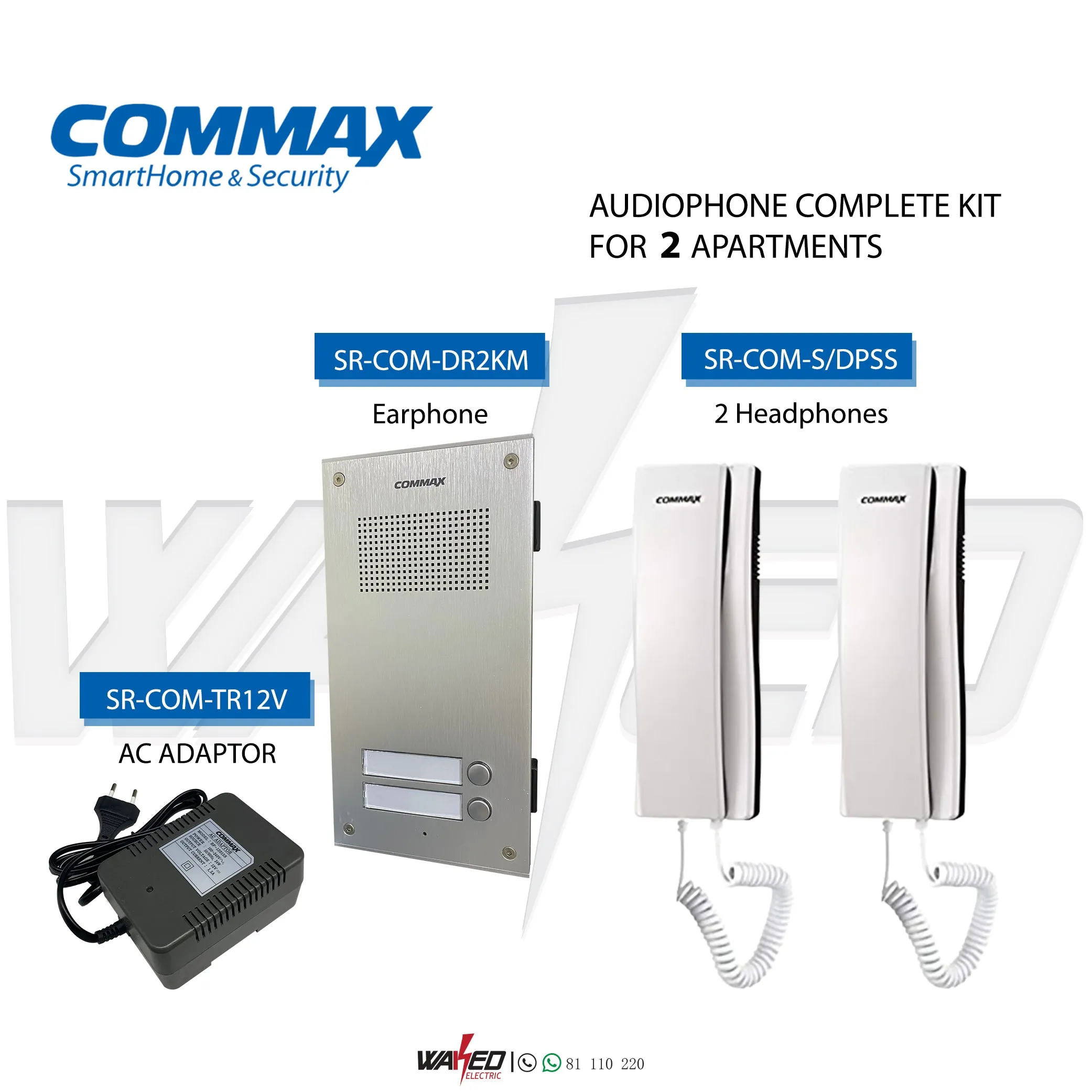 Audiophone Commax - 2-3-4-6-8 Appartments