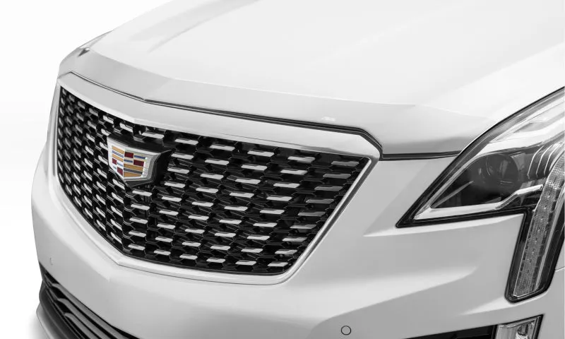 AVS 17-18 Cadillac XT5 Aeroskin Low Profile Hood Shield - Chrome