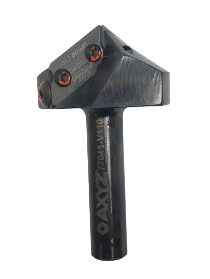 AXYZ - 77041 AXYZ Double insert V-Cutter 110 Deg Router Bit