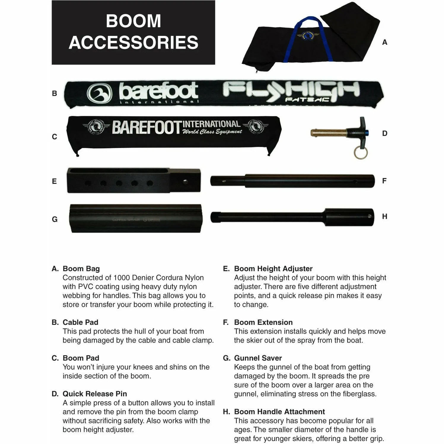 Barefoot International Deluxe Universal Contour Boom