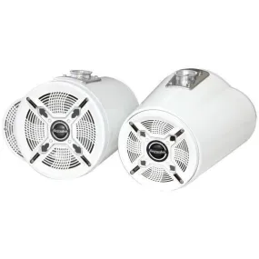 Bazooka MT8265W 8inch & 6.5inch 250-Watt Double-Ended Marine Tubbies (White)