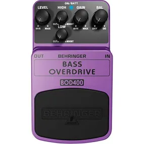 Behringer BOD400 Bass Overdrive Effect Pedal