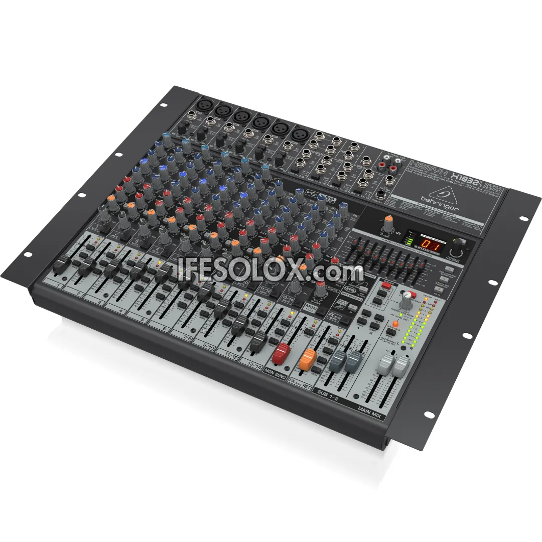 Behringer XENYX X1832USB 18-Input Mixer with XENYX Mic Preamps, Multi-FX Processors and USB Audio Interface - Brand New