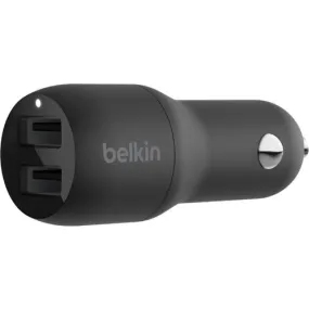 Belkin Auto Adapter Car Charger, 12W, 12V DC Input, 5V DC Output