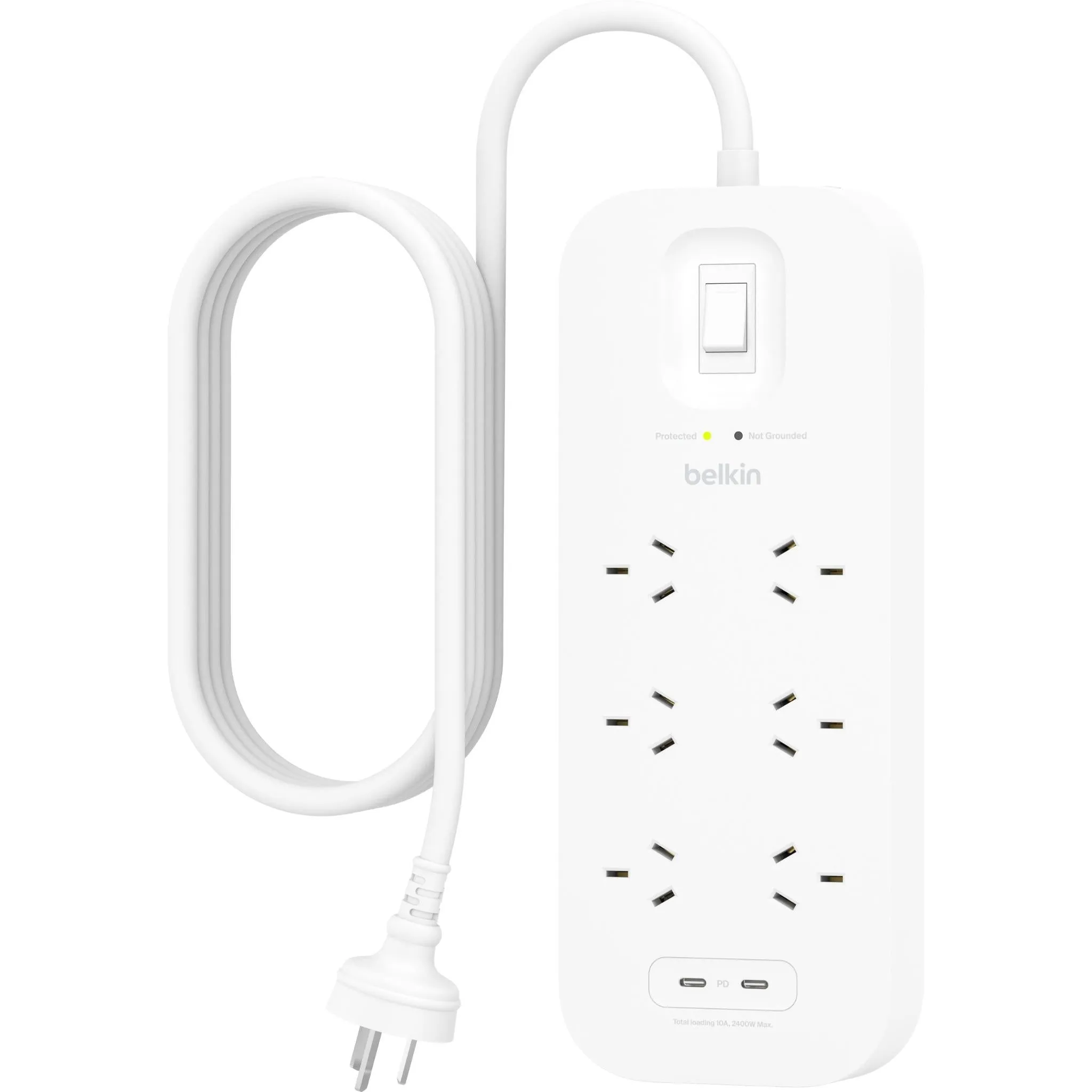 Belkin Connect 6-Outlet Surge Protector with Dual USB-C 30W