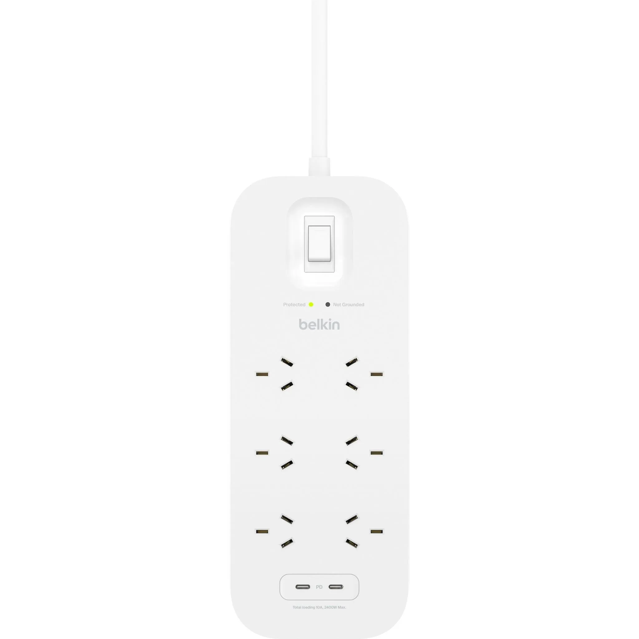 Belkin Connect 6-Outlet Surge Protector with Dual USB-C 30W