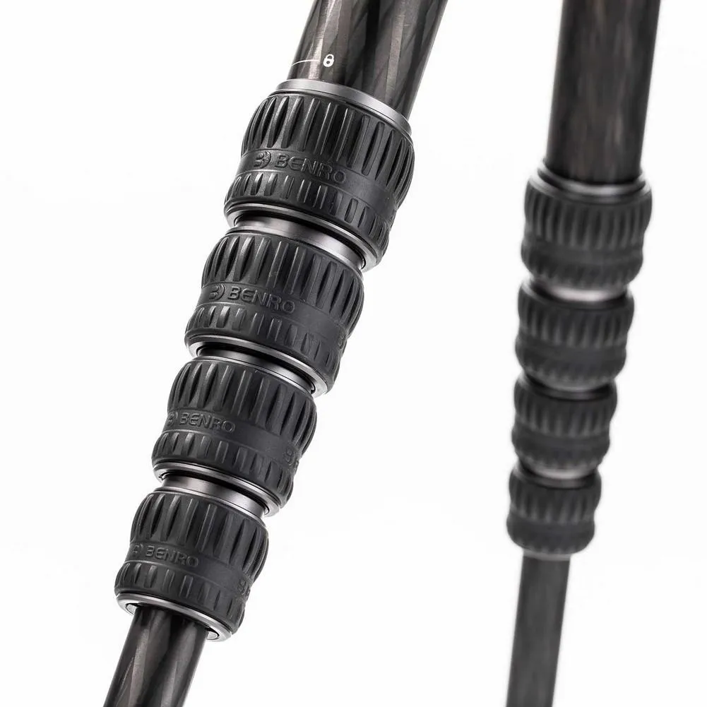 Benro Tortoise Columnless Carbon Fiber Two Series Tripod with GX30 Ball Head