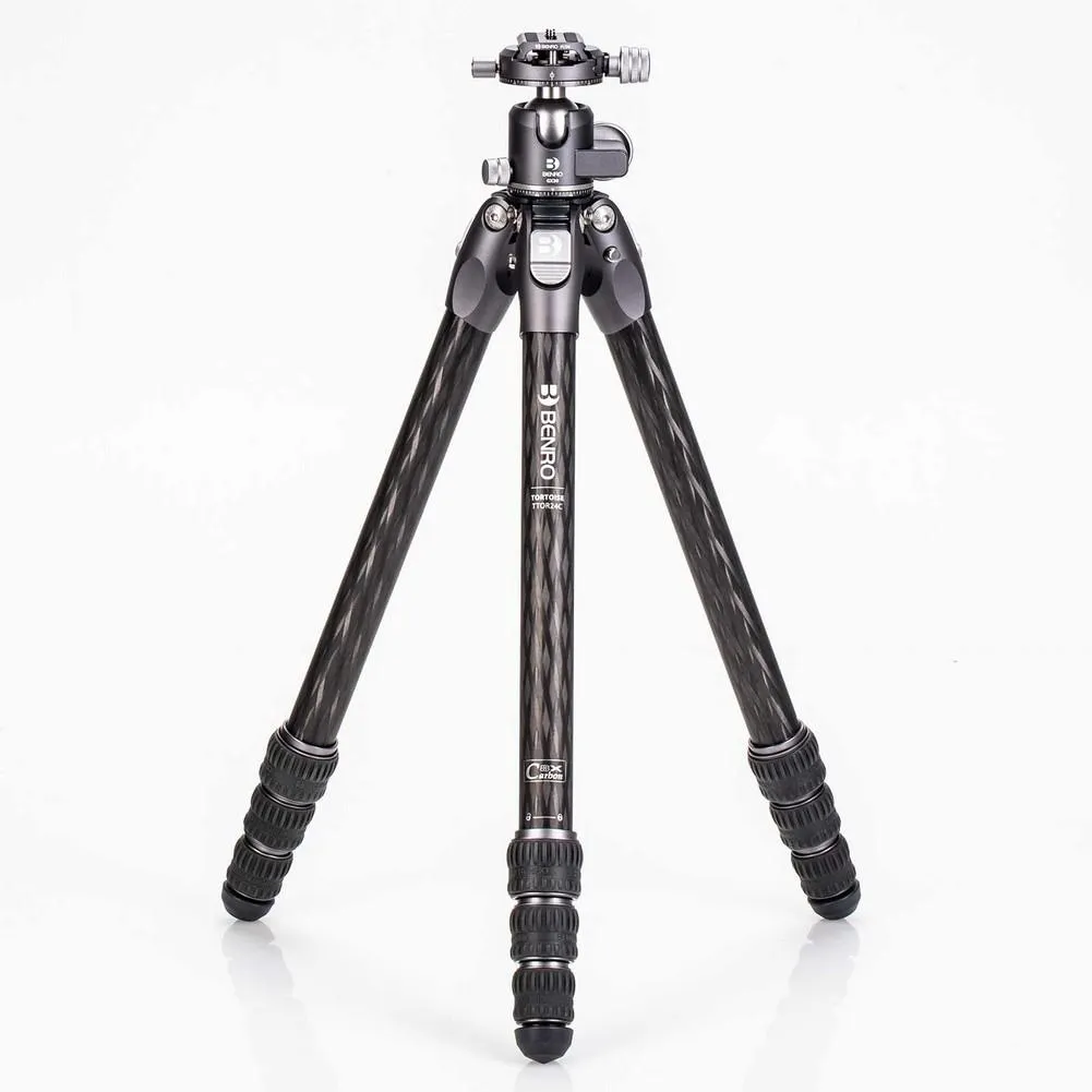 Benro Tortoise Columnless Carbon Fiber Two Series Tripod with GX30 Ball Head