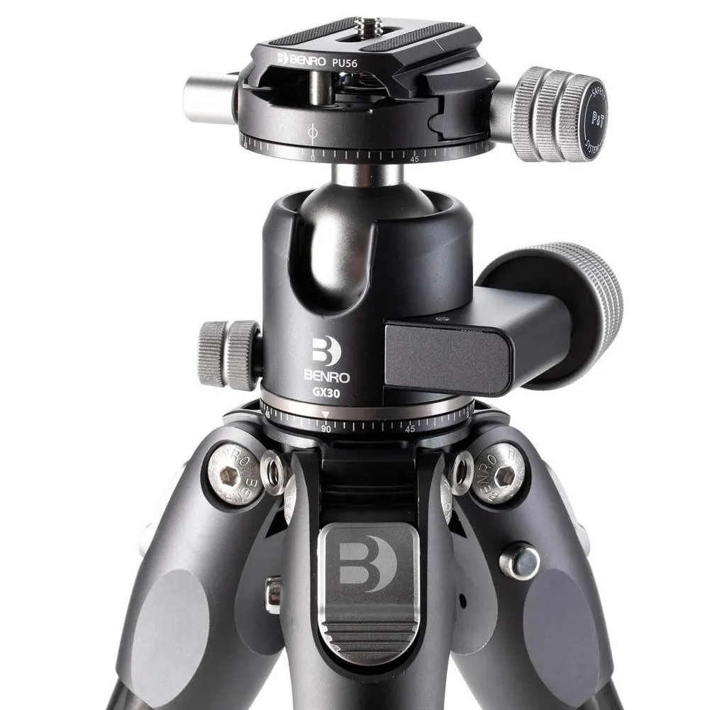 Benro Tortoise Columnless Carbon Fiber Two Series Tripod with GX30 Ball Head