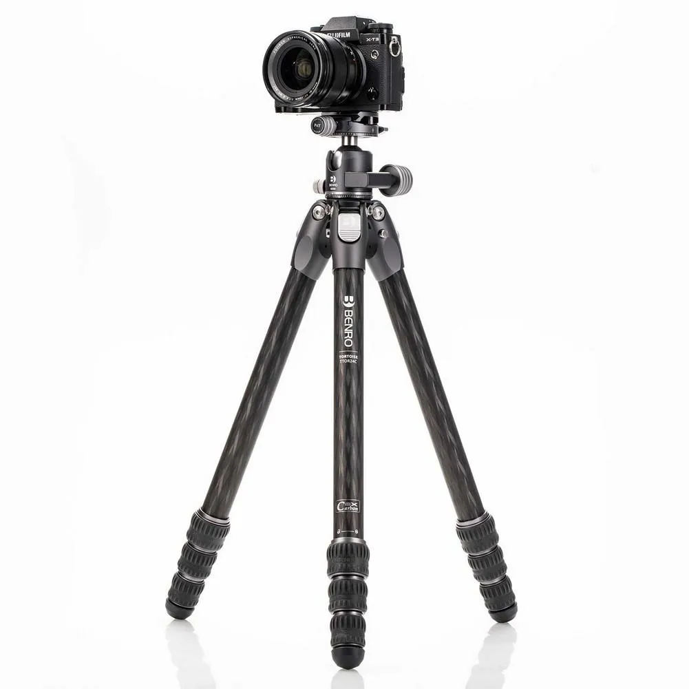 Benro Tortoise Columnless Carbon Fiber Two Series Tripod with GX30 Ball Head