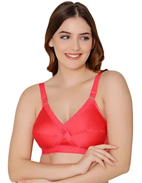 Bodycare cotton blend wirefree adjustable straps comfortable non padded bra-6591COR