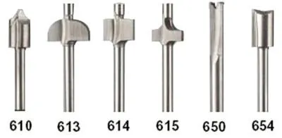 Bosch Tool Corporation 6 PIECE ROUTER BIT SET, 692