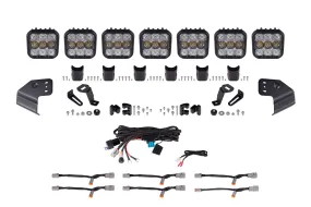 Bronco SS5 Pro CrossLink Windshield White Combo Lightbar Kit Diode Dynamics