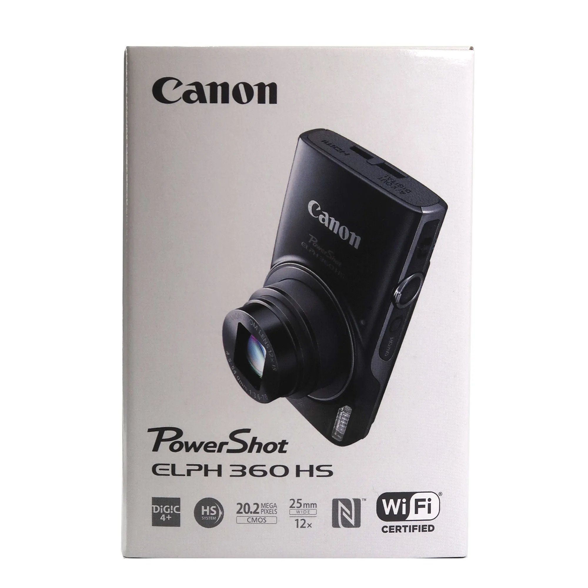 Canon PowerShot ELPH 360 HS Digital Camera (Black)