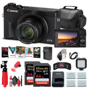 Canon PowerShot G7 X Mark III Digital Camera (3637C001)   2 x 64GB Cards   More