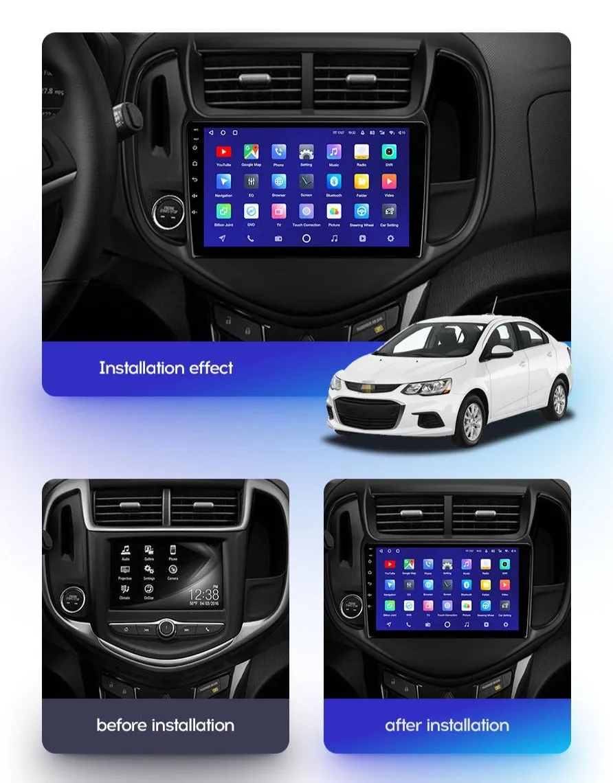 Car Dealz Premium Model 10.2" Android 10.0 For Chevrolet Holden Aveo 3 2016 - 2021 In Dash Plus OEM Fascia