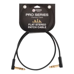 Carson Pro Series - Flat stereo/TRS patch cable - 3ft