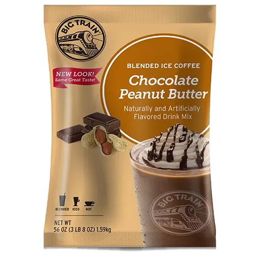 Chocolate Peanut Butter Blended Ice Coffee - Big Train Mix - Bag 3.5 pounds