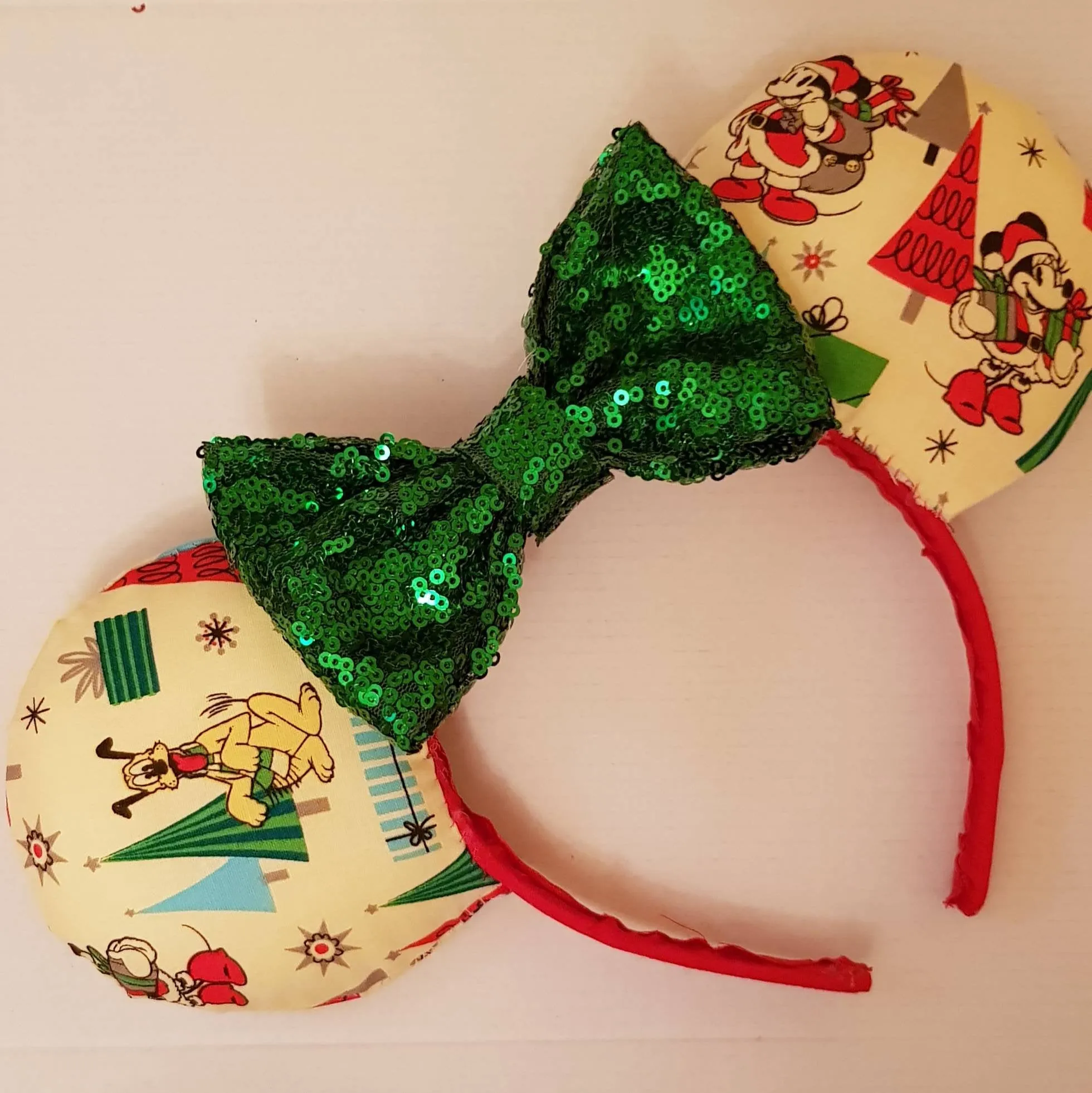 Christmas tree minnie ears