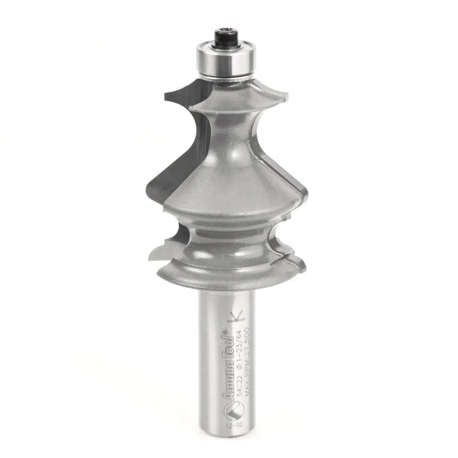 Classical Architectural Molding Router Bit | 1⁄8 x 3⁄32 Radius x 1 3⁄8 Dia x 1 5⁄8 x 1⁄2" Shank | 54222 | 738685942222