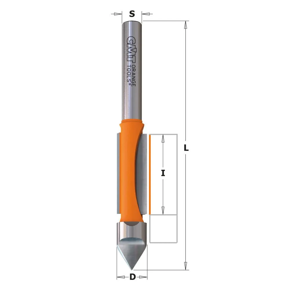 CMT 816.064.11 - Panel Pilot Bit with Guide, 1/4-Inch Diameter