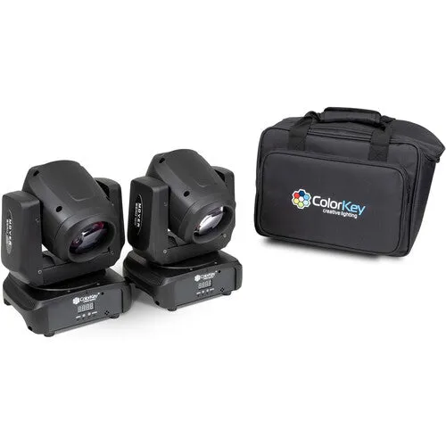 ColorKey CKU-5062 Mover Beam 100 Bundle with Carrying Bag (2-Pack)