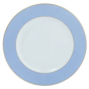 ColorSheen Light Blue Charger - Gold