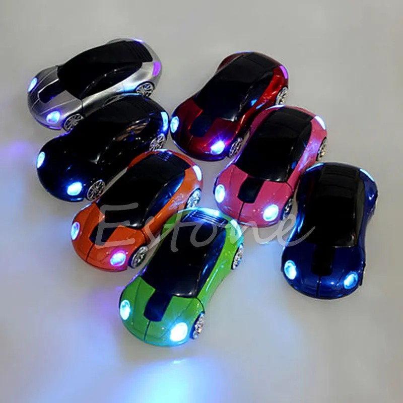 Computer Accessories 2.4GHz 3D Optical Wireless Mouse Mice Car Shape Receiver USB For PC Laptop