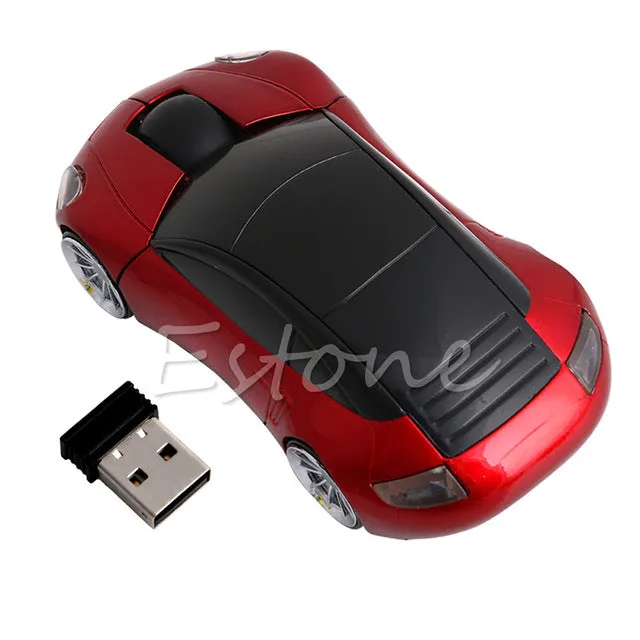 Computer Accessories 2.4GHz 3D Optical Wireless Mouse Mice Car Shape Receiver USB For PC Laptop